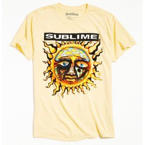 Sublime Sun Puff Print Yellow & Black Band T-Shirt